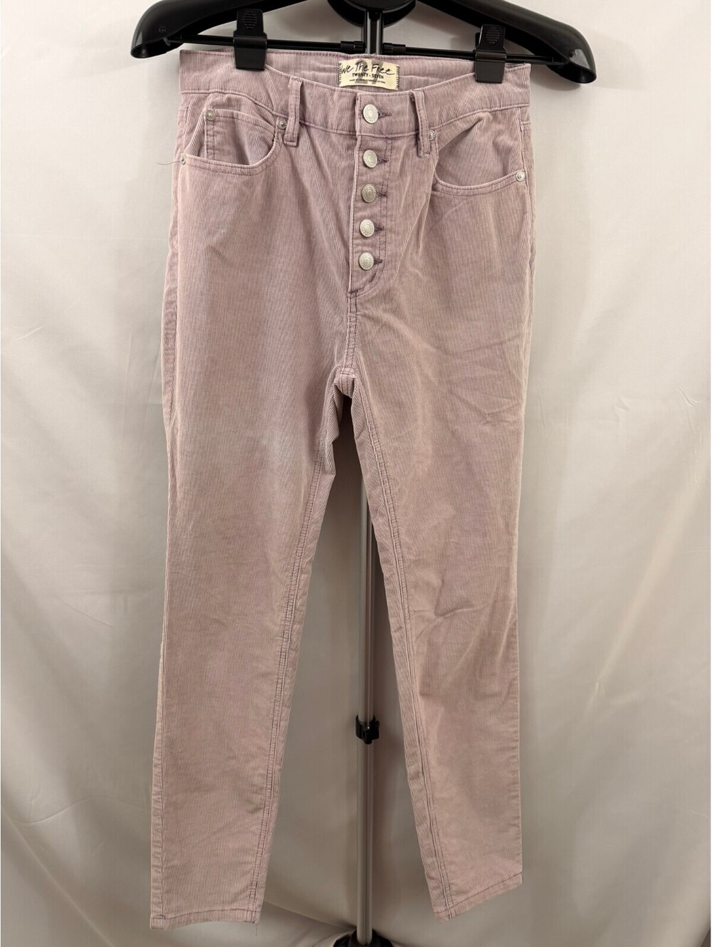 Free People We The Free Sun Chaser Corduroy Skinny Pants Lilac Size 8